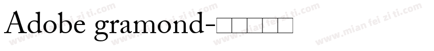 Adobe gramond字体转换